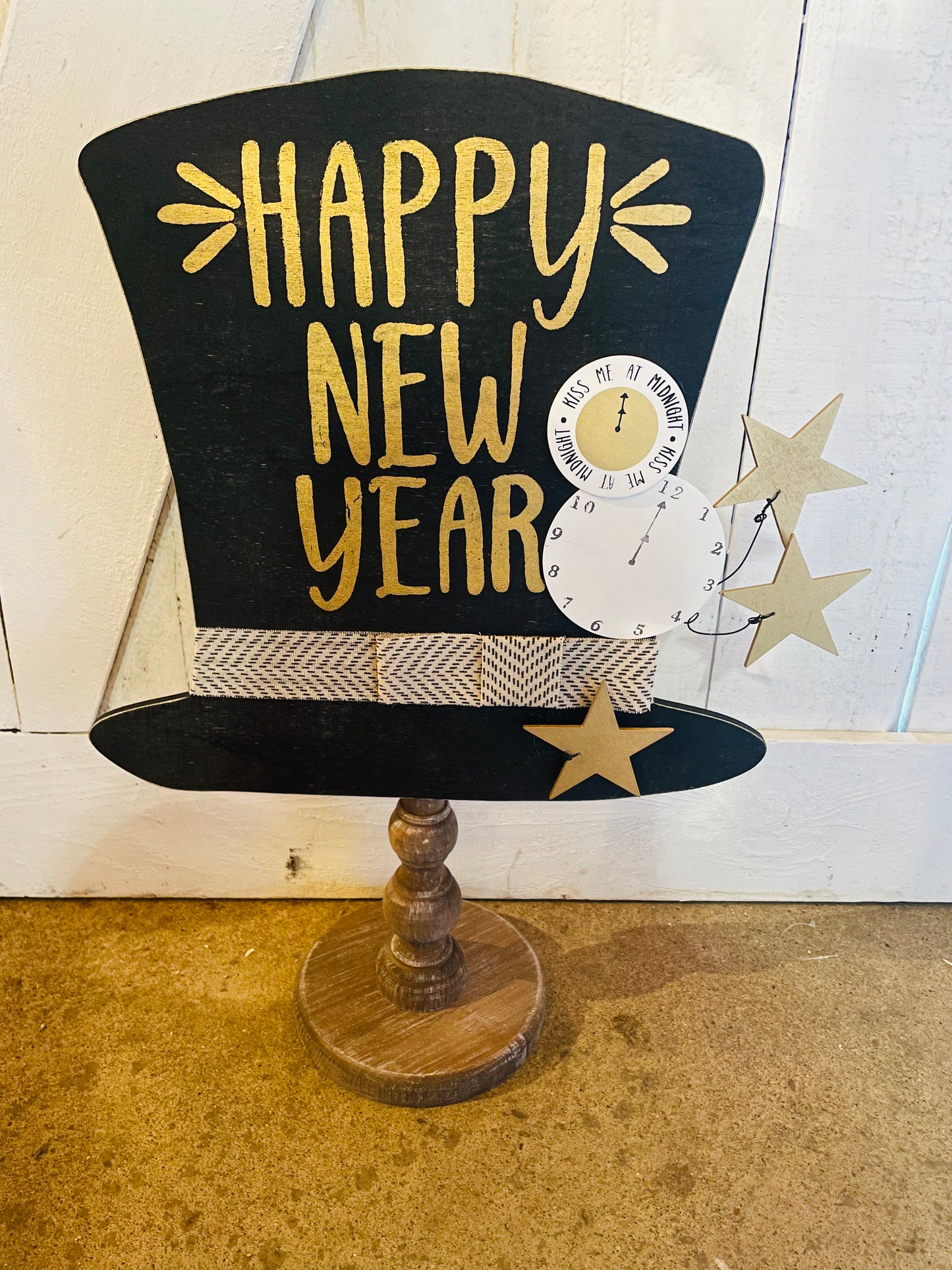 New Years Eve Hat Topper for Table Top Stand